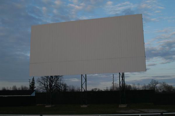 US-23 Drive-In Theater - SCREEN AT DUSK
